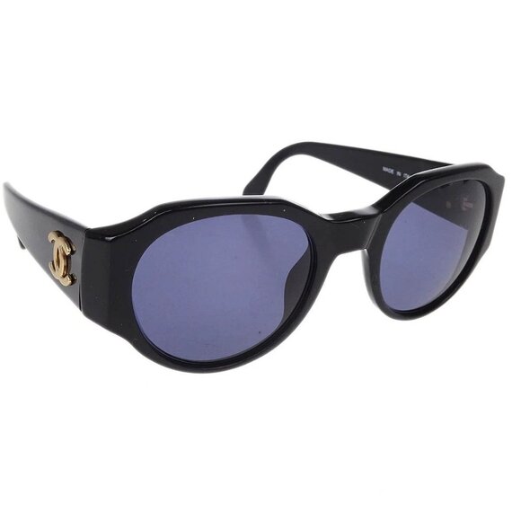 Chanel Sunglasses Eyewear Black Small Good - Picture 1 of 11